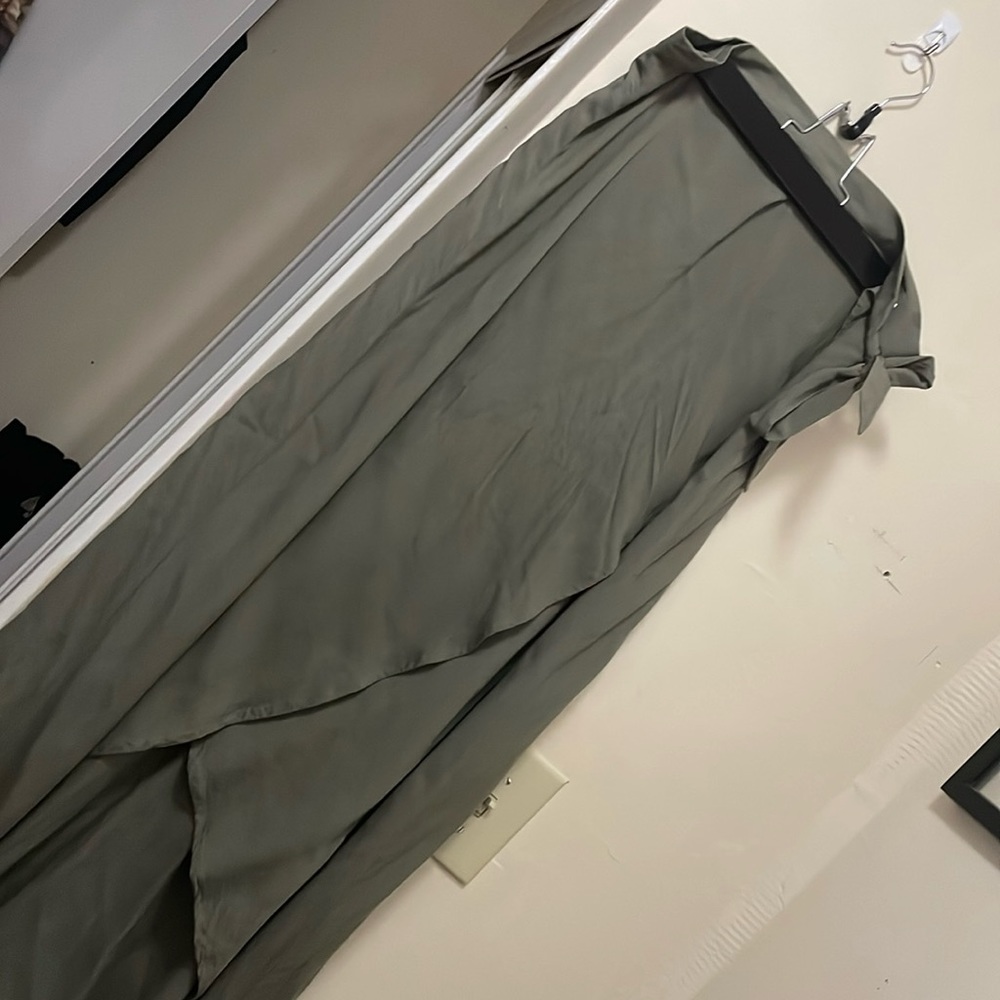 Wrap maxi skirt